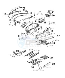 DJANGO 125 ALLURE drawing COWLING