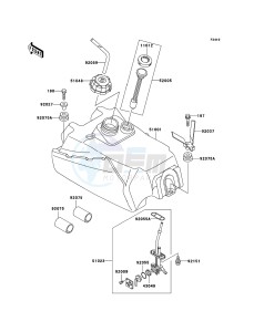 KLF300 KLF300-B18 EU GB drawing Fuel Tank