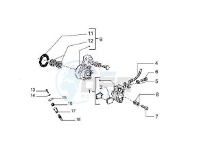 PX 125 30 Anni drawing Brakes pipes - Calipers