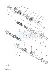 XTZ660Z TENERE (11D9) drawing TRANSMISSION