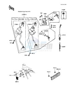 KZ 1000 R [EDDIE LAWSON REPLICA] (R1-R2) [EDDIE LAWSON REPLICA] drawing IGNITION SWITCH_LOCKS_REFLECTORS