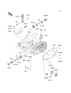 KVF 360 A [PRAIRIE 360 4X4] (A6F-A9F) A6F drawing SWINGARM