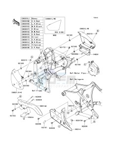 VN 900 B [VULCAN 900 CLASSIC] (6F-9F) B9F drawing SIDE COVERS_CHAIN COVER