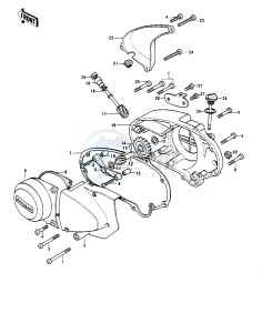 KH 400 A (A3-A5) drawing ENGINE COVERS -- 76-78 A3_A4_A5- -