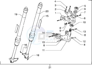 GSM 50 drawing Front-wheel suspension