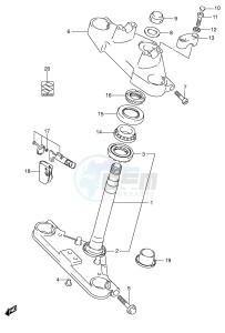 VL125 (E2) drawing FRONT FORK BRACKET