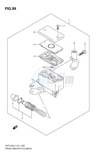 GSF1250 (E21) Bandit drawing FRONT MASTER CYLINDER