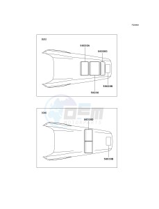 KX 125 M (M3) M3 drawing LABELS