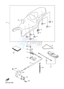 XJ6NA 600 XJ6-N (NAKED, ABS) (36BF 36BG) drawing SEAT