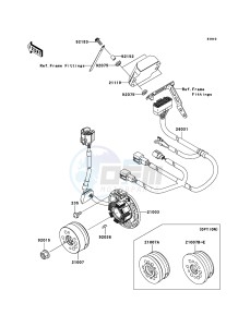 KX250 KX250R8F EU drawing Generator