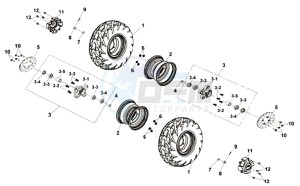 TRACKRUNNER 200 drawing FRONT WHEEL