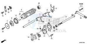 TRX500FM5H Europe Direct - (ED) drawing GEARSHIFT FORK