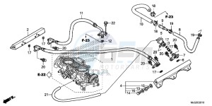 GL1800BE F6B Bagger - GL1800BE UK - (E) drawing THROTTLE BODY (TUBI NG)