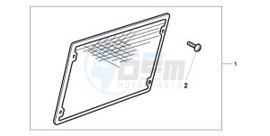 GL1500CT VALKYRIE drawing CHROME RADIATOR SCRE