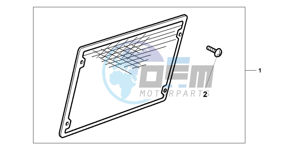 CHROME RADIATOR SCRE