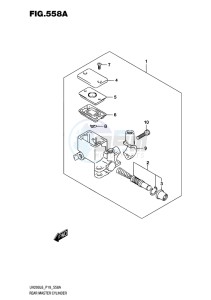 UH200 ABS BURGMAN EU drawing REAR MASTER CYLINDER