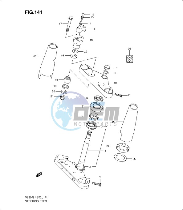 STEERING STEM (VL800L1 E24)