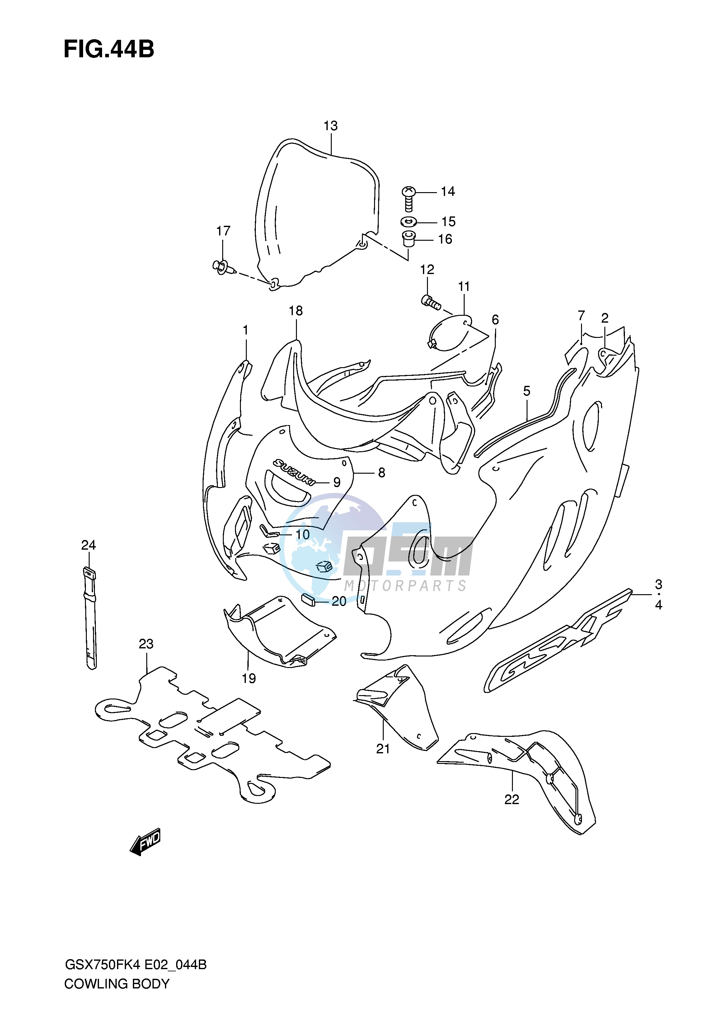 COWLING BODY (MODEL K6)