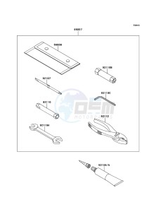 KLX125 KLX125CBF GB XX (EU ME A(FRICA) drawing Owner's Tools