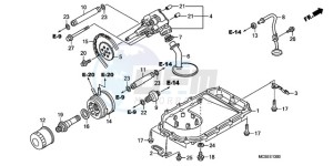 ST1300A9 Korea - (KO / ABS MME) drawing OIL PUMP/OIL PAN