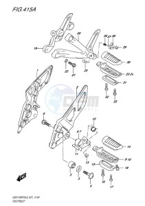 GSX-1250F ABS EU drawing FOOTREST