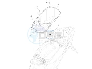 Liberty 150 iGET 4T 3V ie ABS (NAFTA) drawing Helmet housing - Undersaddle