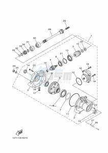 YFM700FWAD YFM70GPXK (B4FA) drawing FRONT DIFFERENTIAL