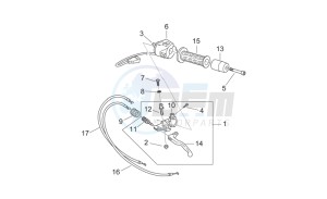 Pegaso 650 Carb drawing LH Controls