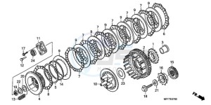 XL700V9 ED drawing CLUTCH