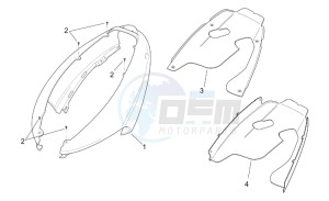 SR 125-150 drawing Rear body - Rear fairing