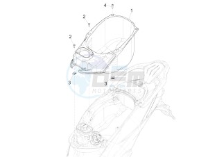 LIBERTY 50 IGET 4T 3V E4-2020 (APAC) drawing Helmet housing - Undersaddle