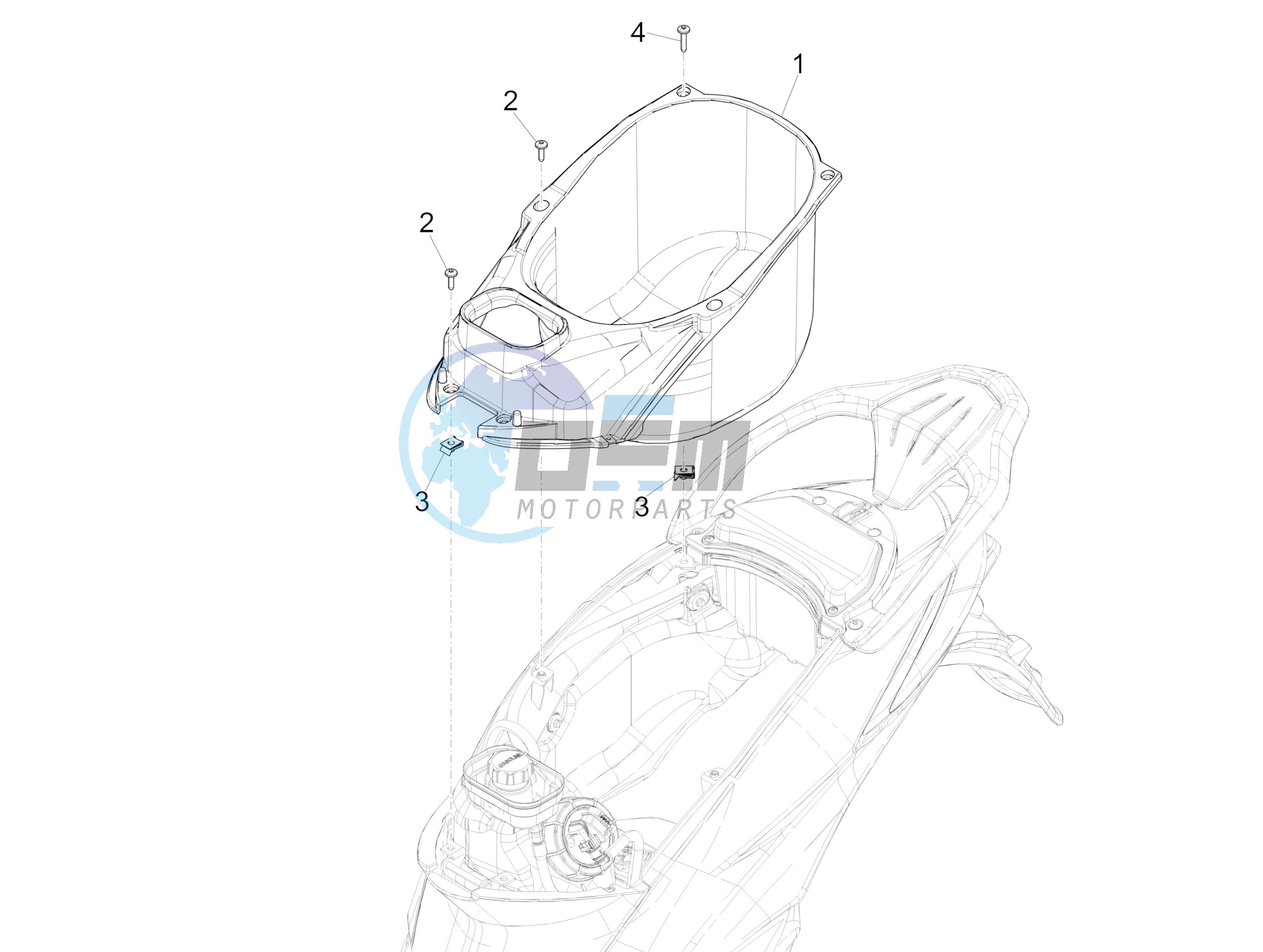 Helmet housing - Undersaddle