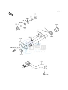 KX 250 L [KX250] (L2) [KX250] drawing GEAR CHANGE MECHANISM