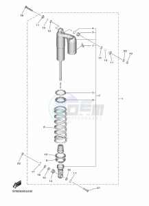 YZ250F (B7B2) drawing REAR SUSPENSION