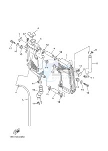 YZ250 (1SSM 1SSN 1SSP 1SSR 1SSR) drawing RADIATOR & HOSE