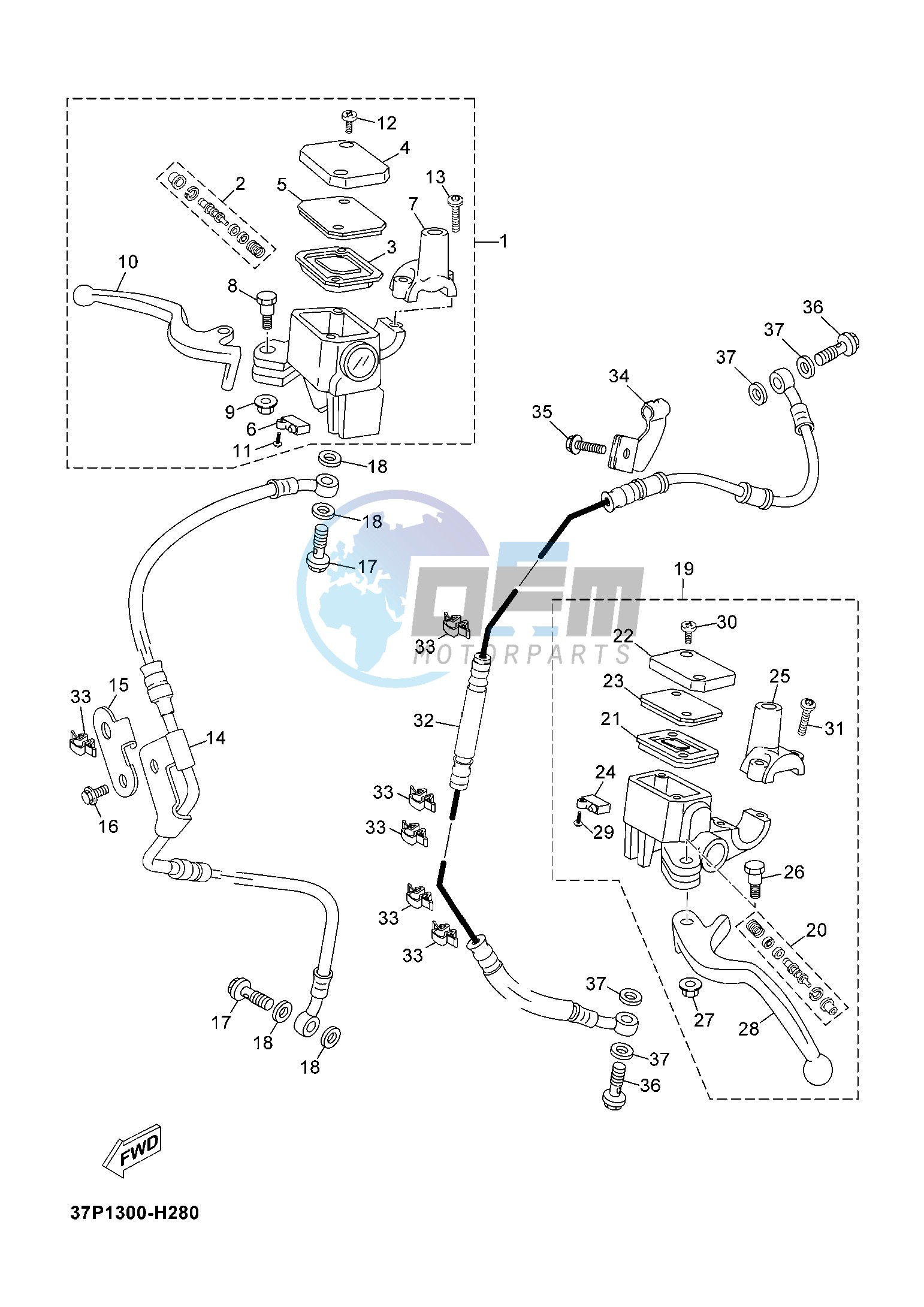 FRONT MASTER CYLINDER