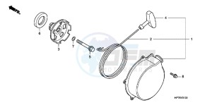 CB650FAG CB650F 6ED drawing RECOIL STARTER