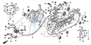 SFX50 drawing CRANKCASE/OIL PUMP