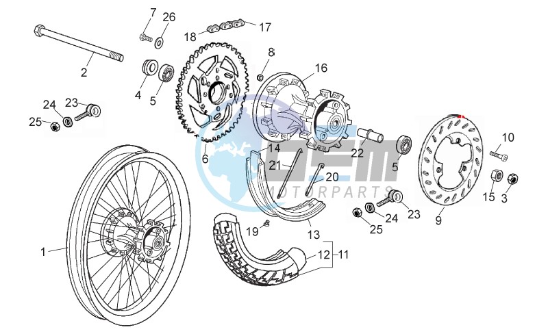 Rear wheel