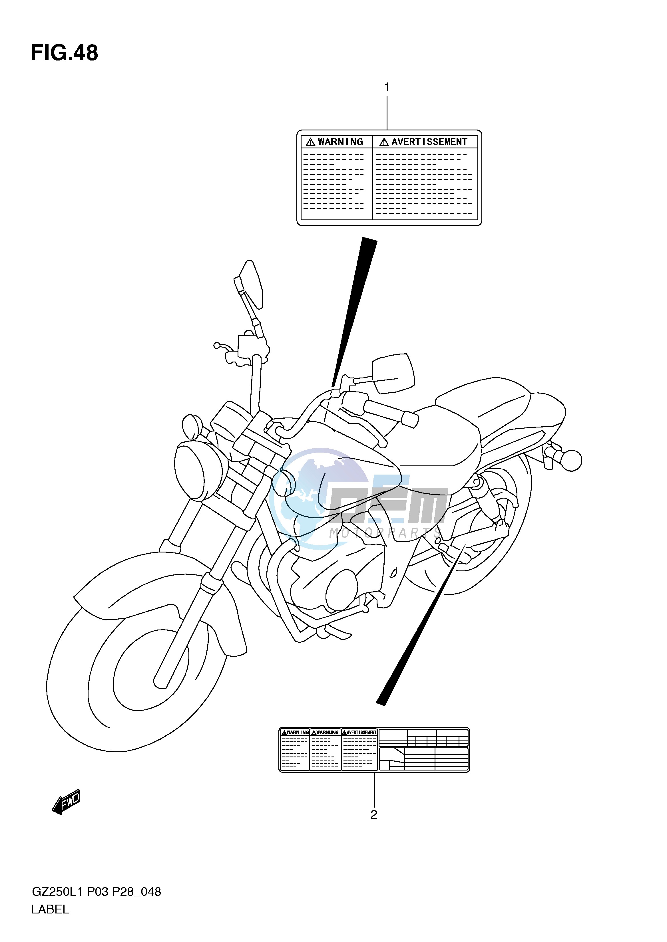 LABEL (MODEL P28)