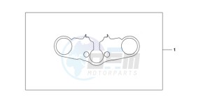 CBR600RRA E drawing TOP BRIDGE COVER