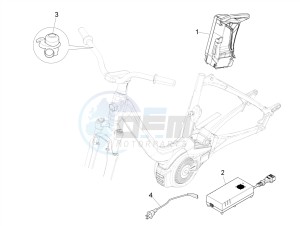 Wi-Bike Mas Deore Active-2017 (NAFTA) drawing Remote control switches - Battery - Horn