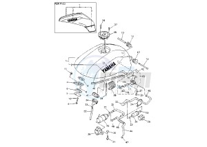 FZS FAZER 600 drawing FUEL TANK MY02