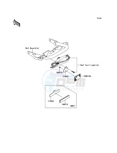 KFX450R KSF450B9F EU drawing Reflectors(EU)