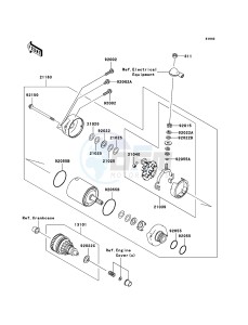 JET SKI ULTRA 250X JT1500B8F FR drawing Starter Motor