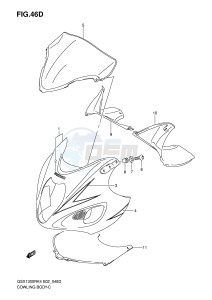 GSX1300R (E2) Hayabusa drawing COWLING BODY (MODEL K7 FOR CZZ)