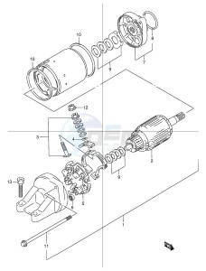 GSX1200 (E4) drawing STARTING MOTOR