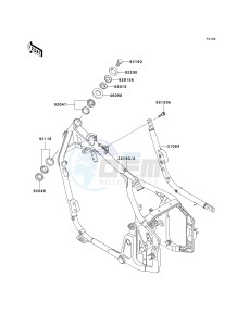 VN 800B [VULCAN 800 CLASSIC] (B6-B9) [VULCAN 800 CLASSIC] drawing FRAME