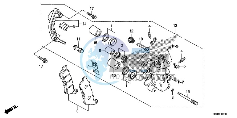 FRONT BRAKE CALIPER