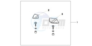 XL700VA9 UK - (E / ABS MKH) drawing PILLION ARM REST SET